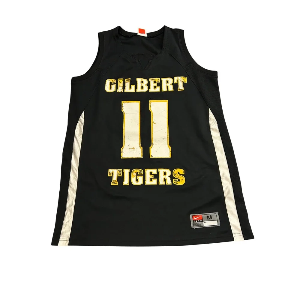 Nike Basketball Jersey Medium‎ Black Gilbert Tigers 11 Excellent Athletic Tank